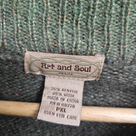 Art and Soul Womens Cottage Garden Girl Boho Wool Blend Cardigan Sweater XLP - Picture 8 of 11